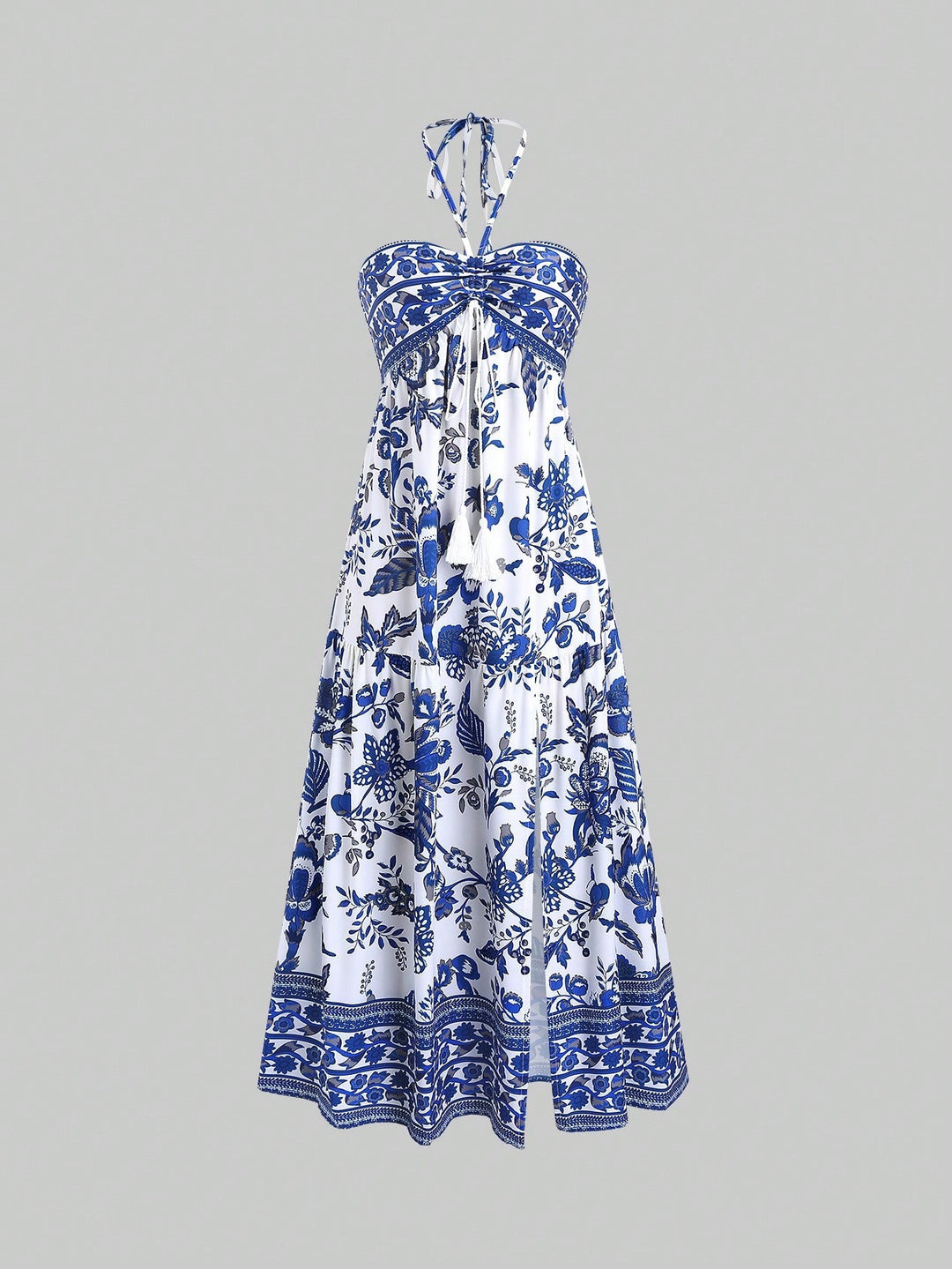 Damen Boho Maxikleid mit Trägern Echo Archiv