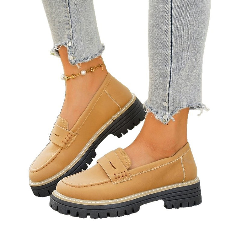Damen Klassische Loafer mit robuster Profilsohle und gepolstertem Komfortfußbett – Lioré