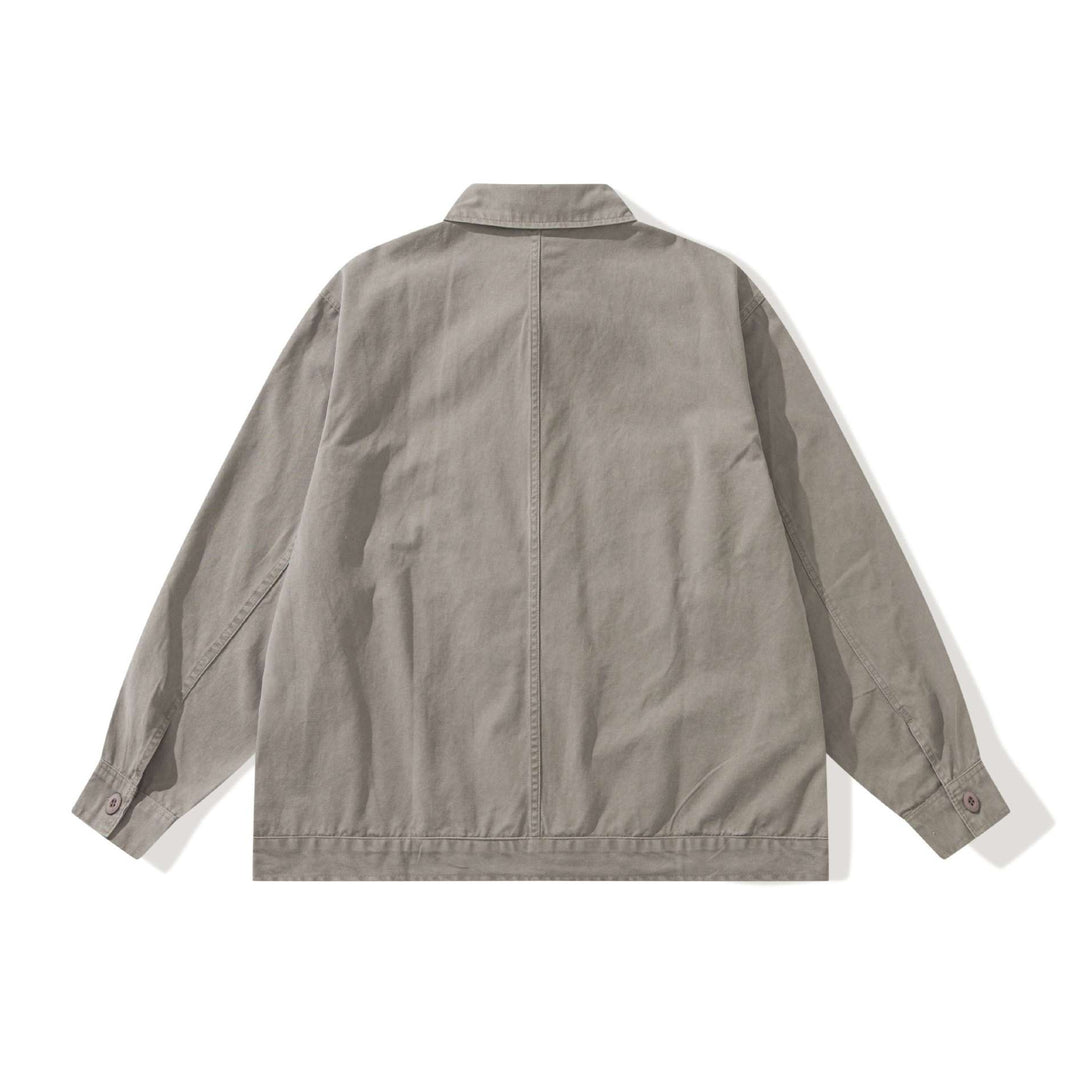 Herren Boxy-Canvas Utility-Blousonjacke mit großen Pattentaschen Echoarchiv
