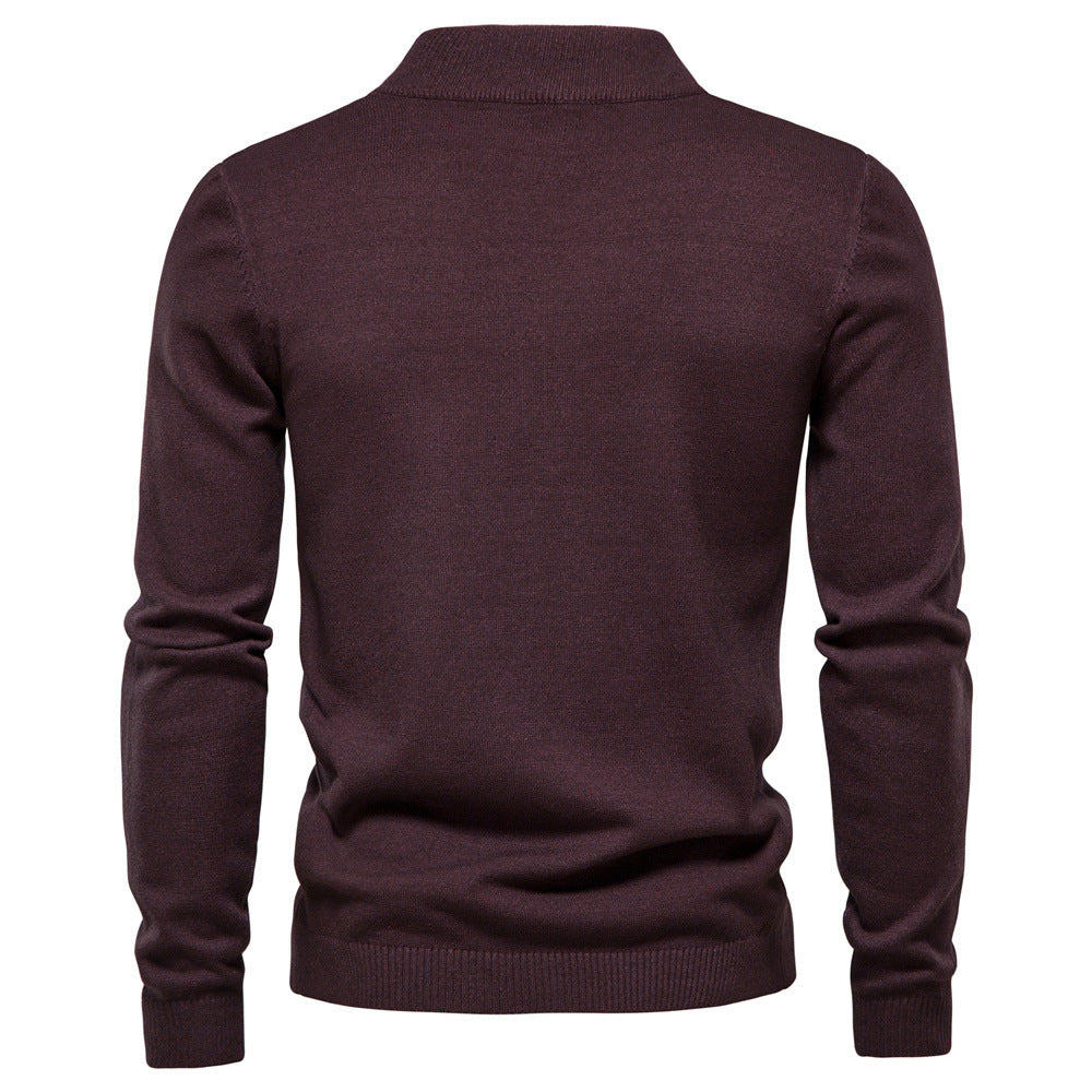 Herren Eleganter Rollkragenpullover aus hochwertiger Wolle Echoarchiv
