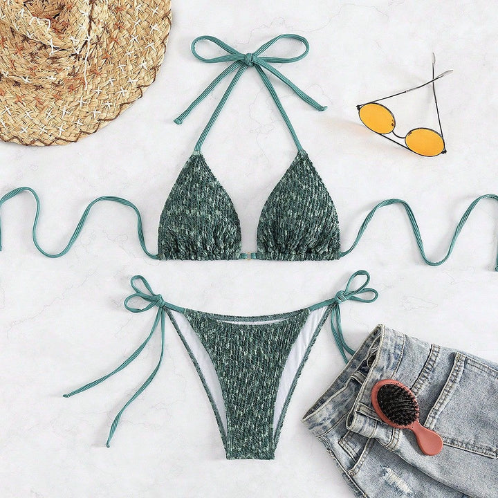 Damen Triangel-Bikini mit raffiniertem Bindedesign Echo Archiv