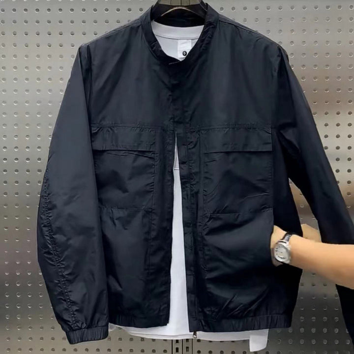 Herren Leichte Utility-Jacke mit Taschen Echo Archiv