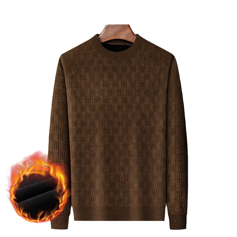 Herren komfortabler Strickpullover mit einzigartiger Struktur Echoarchiv