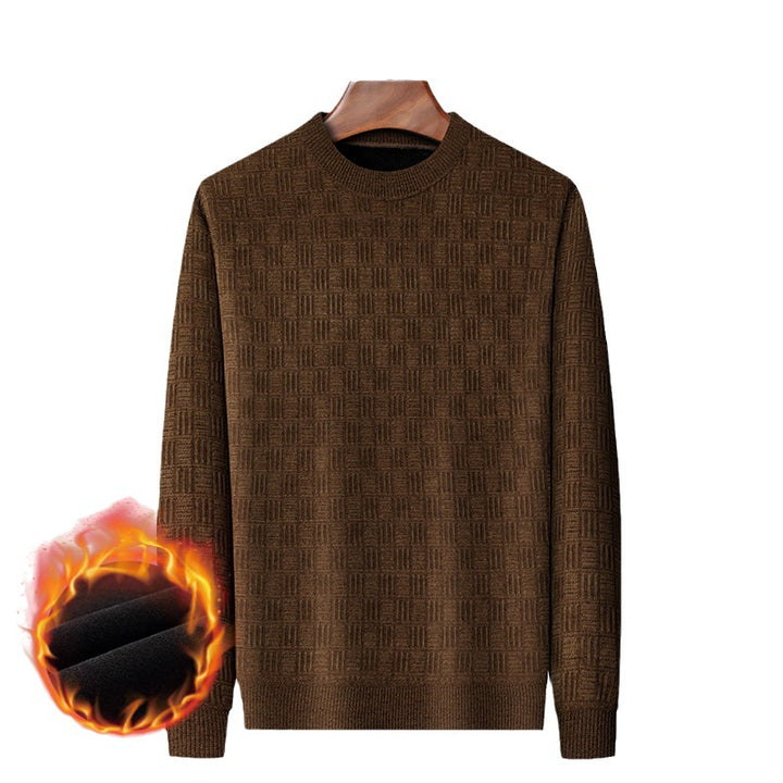 Herren komfortabler Strickpullover mit einzigartiger Struktur Echoarchiv