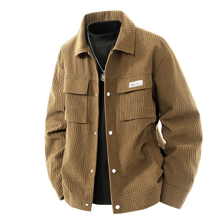 Herren Weiche Cordjacke mit Fleece-Futter Echo Archiv