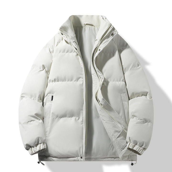 Herren Modische Thermo‑Wattierte Kurzjacke im Boxy‑Schnitt mit Rippenkragen Echo Archiv