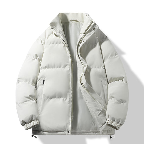 Herren Modische Thermo‑Wattierte Kurzjacke im Boxy‑Schnitt mit Rippenkragen Echo Archiv
