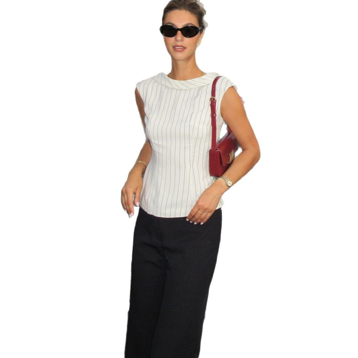 Damen elegante Bluse mit schmalen Nadelstreifen Echo Archiv