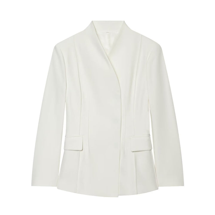Damen Longblazer mit verdeckter Knopfleiste und Pattentaschen Echo Archiv