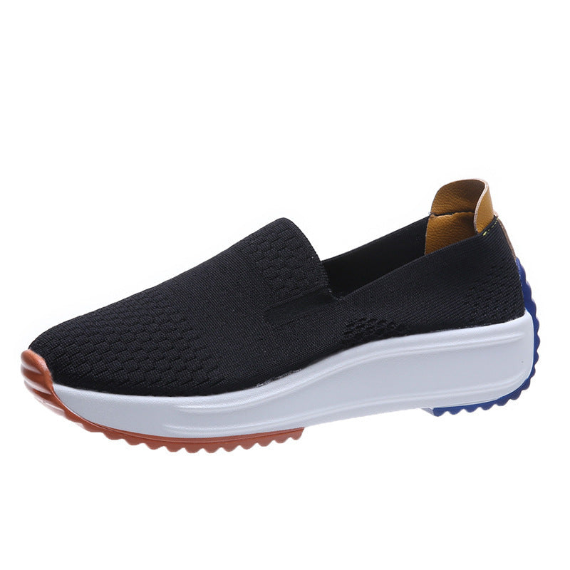 Damen Nahtloser Strick‑Slip‑On‑Walking Sneaker mit ergonomischem Memory‑Foam Echo Archiv