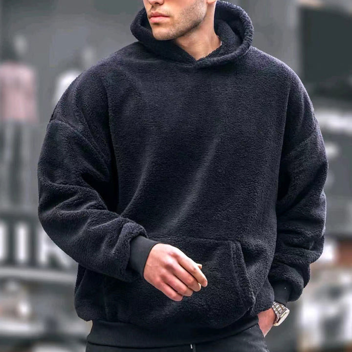 Herren Oversized Kuschelpullover mit Kapuze Echoarchiv