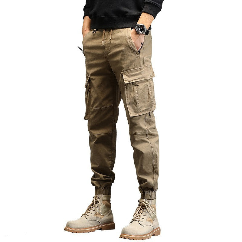 Herren Taktische Cargo‑Joggerhose mit elastischem Tunnelzugbund, Knieabnähern und Mehrfachtaschen Echo Archiv