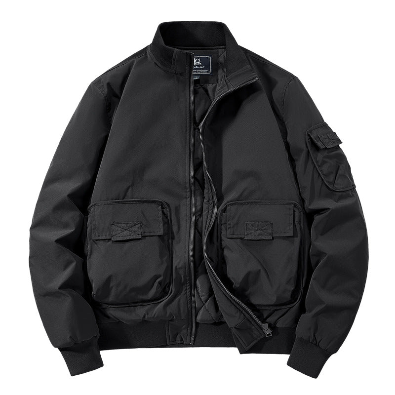 Herren Modische Bomberjacke mit zahlreichen Taschen Echo Archiv