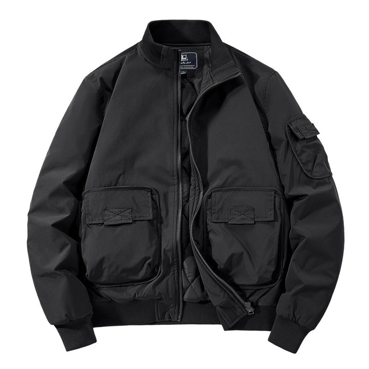 Herren Modische Bomberjacke mit zahlreichen Taschen Echo Archiv