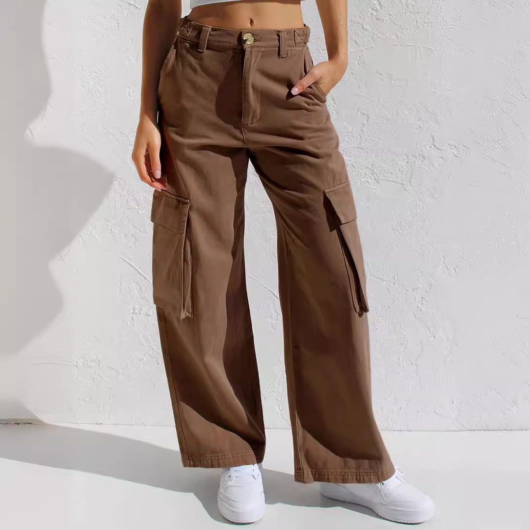 Damen Cargo-Hose mit praktischen Seitentaschen und lässigem Schnitt Echo Archiv