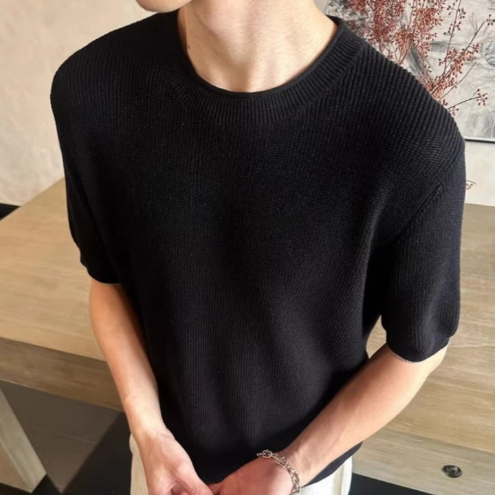 Herren Kurzarm Strickoberteil Echo Archiv