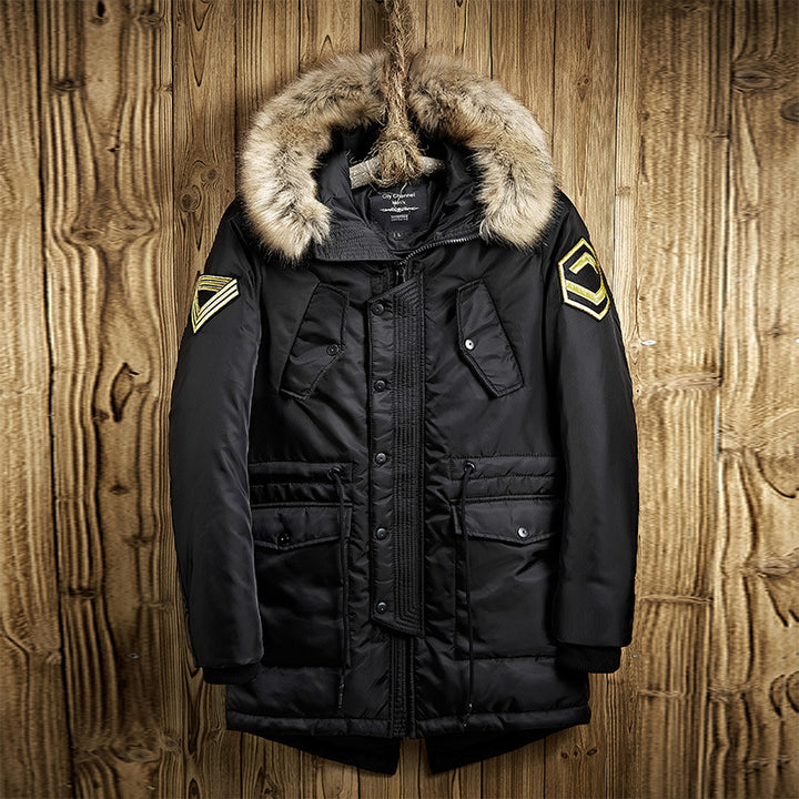 Herren Parka mit abnehmbarer Kapuze und warmem Fleecefutter Echoarchiv