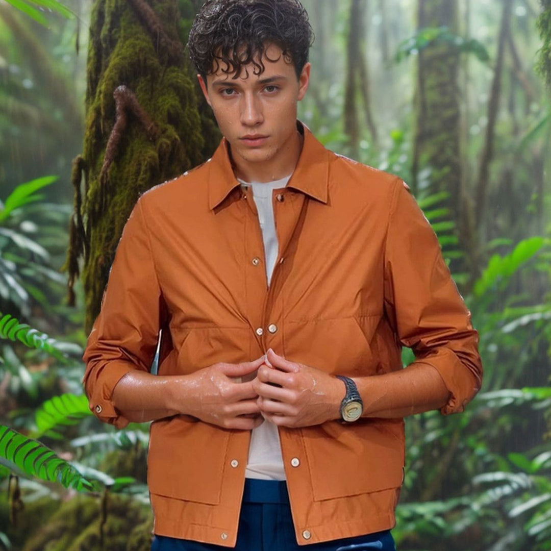 Herren leichte Sommerjacke mit innovativen Details Echoarchiv