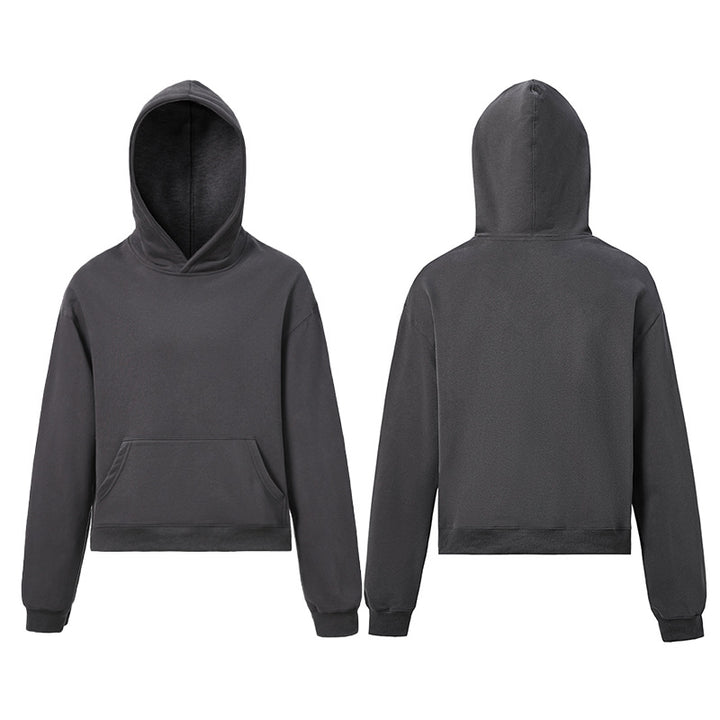 Unisex Kapuzenpullover aus Bio-Baumwoll-Fleece mit Kängurutasche und leicht verkürzter Passform Echo Archiv