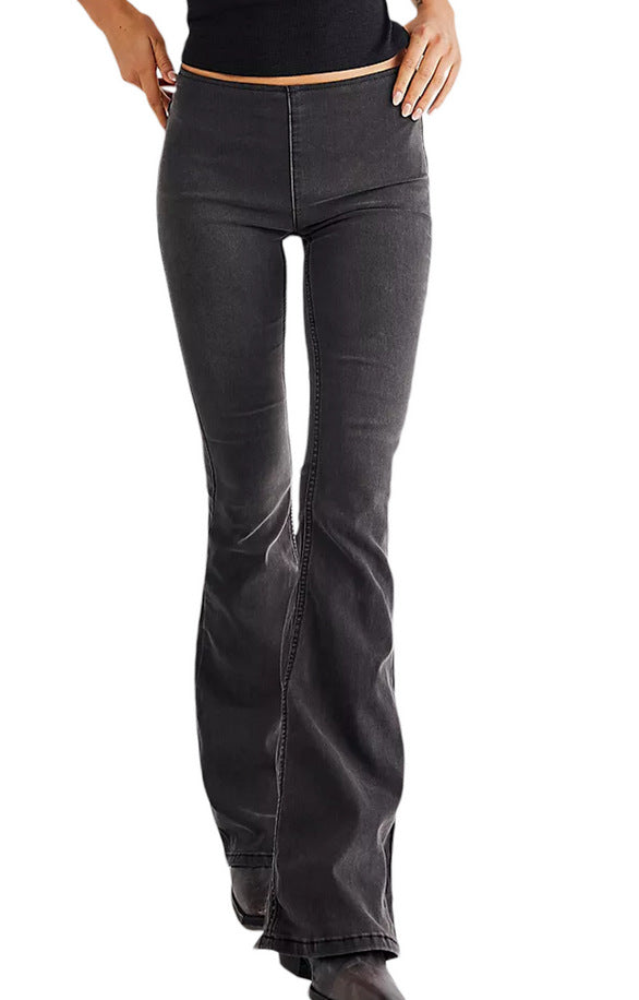 Damen Flared Jeans im lässigen Schnitt mit hohem Bund und formschmeichelnder Silhouette Echo Archiv