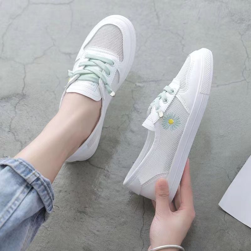 Damen lässige Sneaker mit buntem Blumenmotiv Echo Archiv