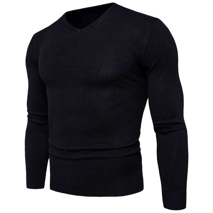 Herren feiner V-Ausschnitt Pullover aus hochwertiger Baumwolle Echoarchiv