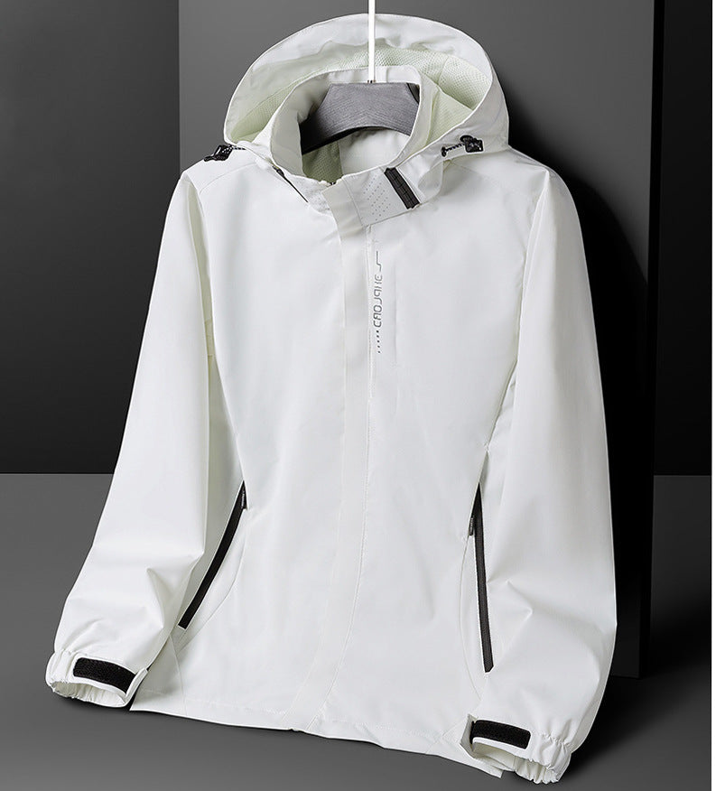 Herren Leichte Softshell-Funktionsjacke mit atmungsaktivem Meshfutter und verstellbarer Kapuze Echoarchiv