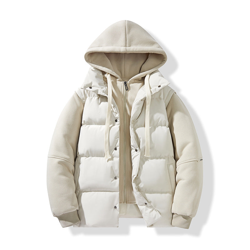 Herren Hybrid-Steppjacke mit integrierter Kapuzen-Fleeceinnenschicht Echo Archiv