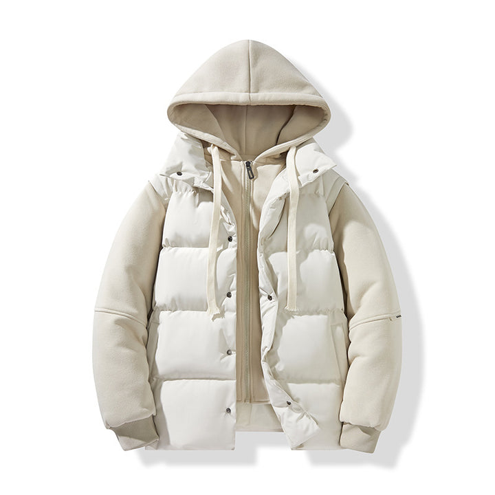Herren Hybrid-Steppjacke mit integrierter Kapuzen-Fleeceinnenschicht Echo Archiv