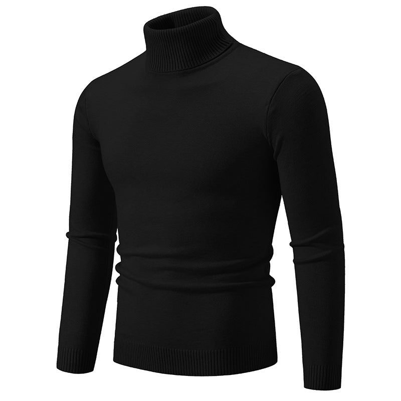 Herren nan Slim-Fit Rollkragenpullover aus Feinstrick mit geripptem Stehkragen und elastischem Bund Echo Archiv