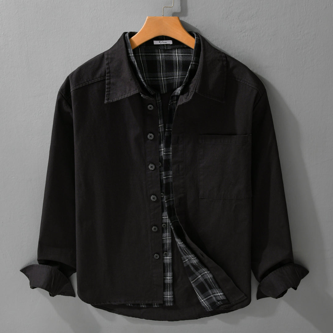 Herren Overshirt-Jacke mit karierter Thermofütterung Echoarchiv