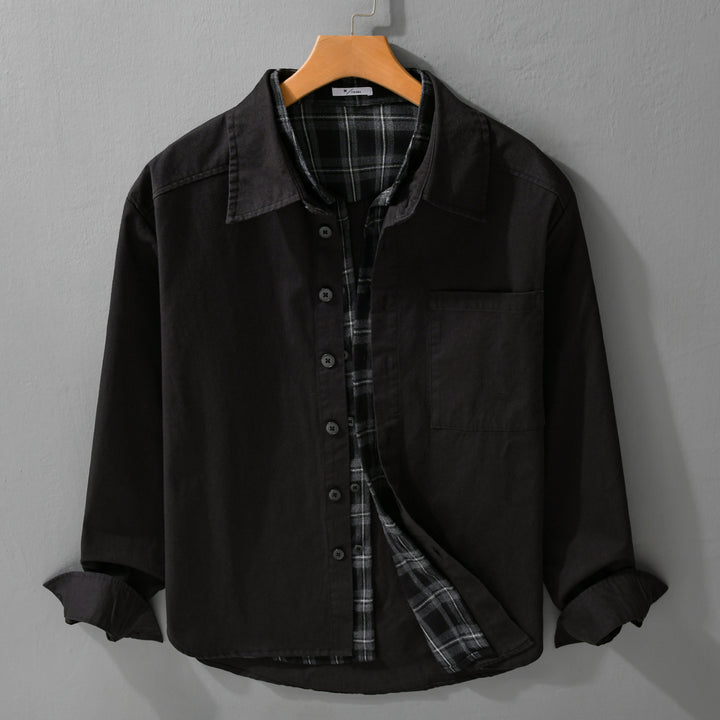 Herren Overshirt-Jacke mit karierter Thermofütterung Echoarchiv