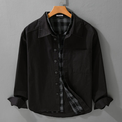 Herren Overshirt-Jacke mit karierter Thermofütterung Echoarchiv