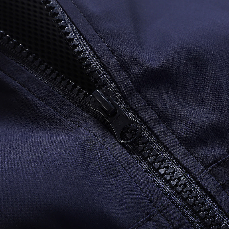 Herren Sportliche Windjacke mit Farbblockdesign Echo Archiv