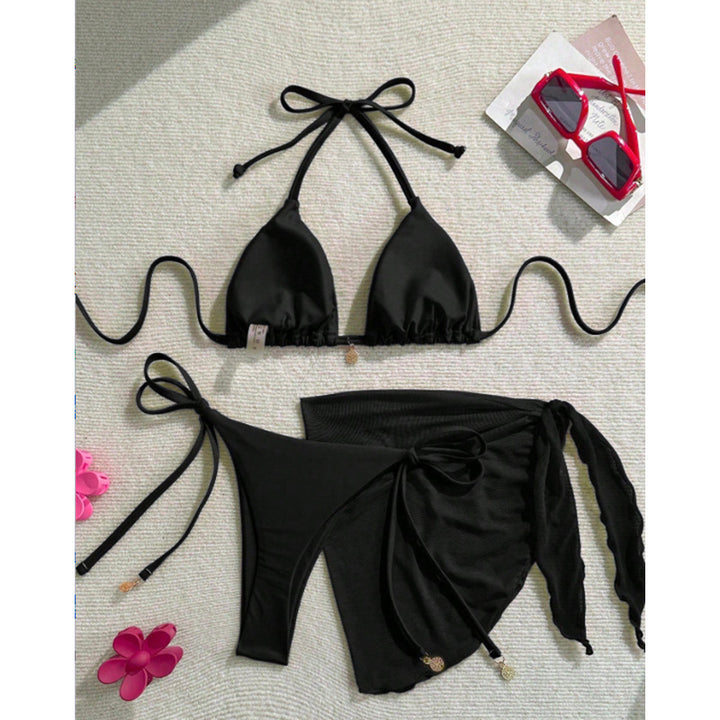 Damen Triangel-Bikini-Set mit modischem Wickelrock Echo Archiv
