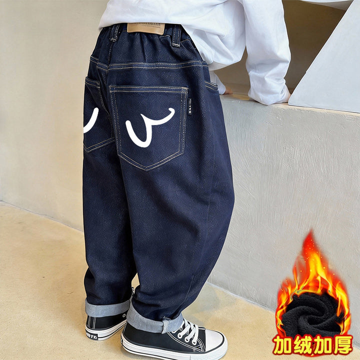 Unisex lässige Baggy-Jeans mit einzigartigen Taschen Echo Archiv