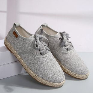 Damen  atmungsaktive Strick-Espadrilles mit geflochtener Jute-Sohle und flexiblem Memory-Fußbett Echo Archiv