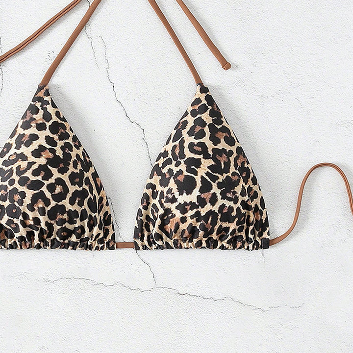 Damen Triangel-Bikini mit verspieltem Leopardenmuster Echo Archiv