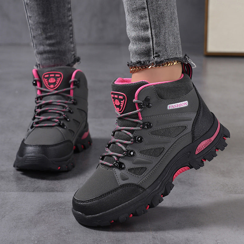 Damen nan wasserdichter knöchelhoher Trekkingstiefel mit atmungsaktivem Netzfutter und gepolstertem Schaft sowie rutschfester Profilsohle Echo Archiv