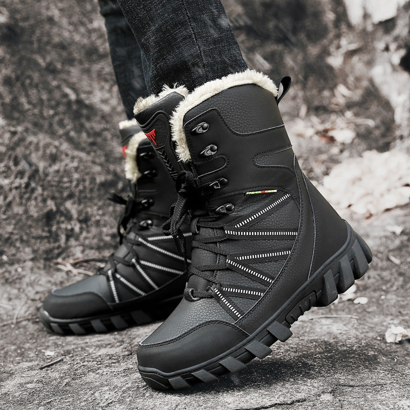 Damen Gefütterte Winterstiefel mit Kunstfellrand, wasserdichter Konstruktion und griffiger Profilsohle Echo Archiv