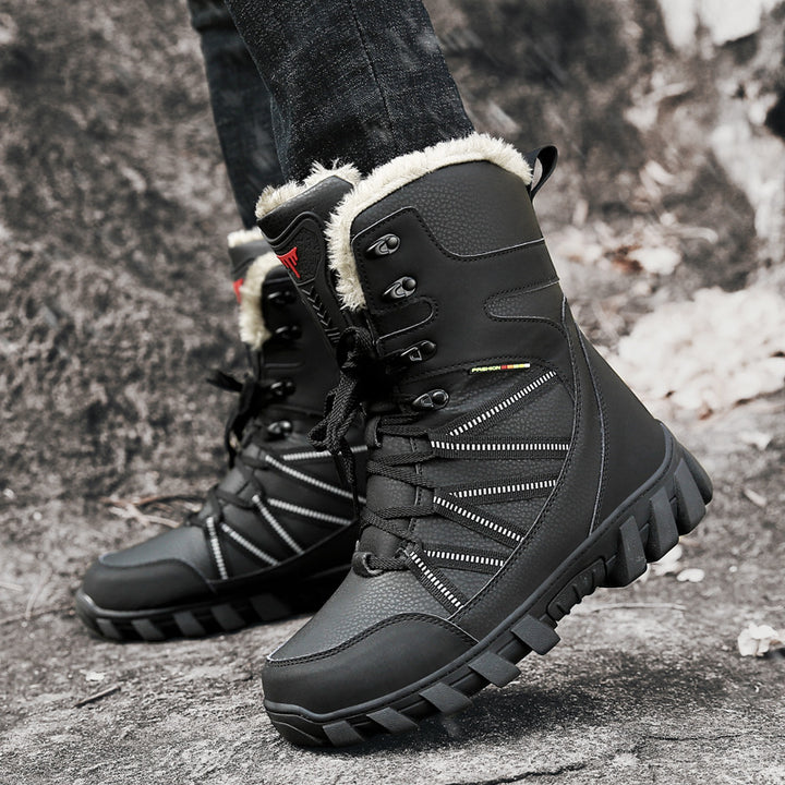 Damen Gefütterte Winterstiefel mit Kunstfellrand, wasserdichter Konstruktion und griffiger Profilsohle Echo Archiv