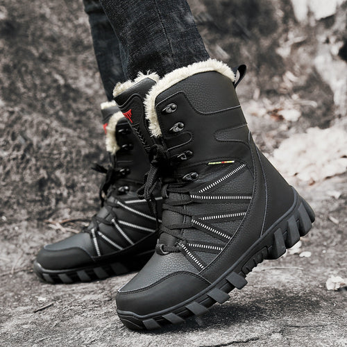 Damen Gefütterte Winterstiefel mit Kunstfellrand, wasserdichter Konstruktion und griffiger Profilsohle Echo Archiv