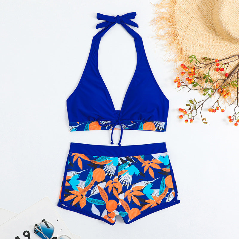 Damen Bikini-Set mit floralem Muster und herausnehmbarem Push-Up-BH Echo Archiv