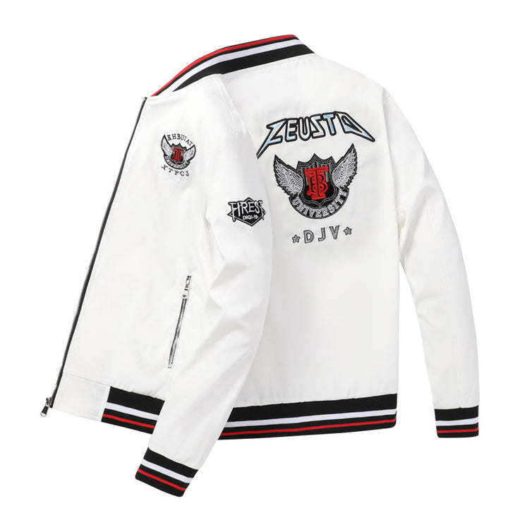 Herren Modische Bomberjacke mit Patch-Design Echo Archiv