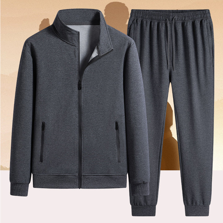 Herren Sportliches Zweiteiler Trainingsanzug – Averon