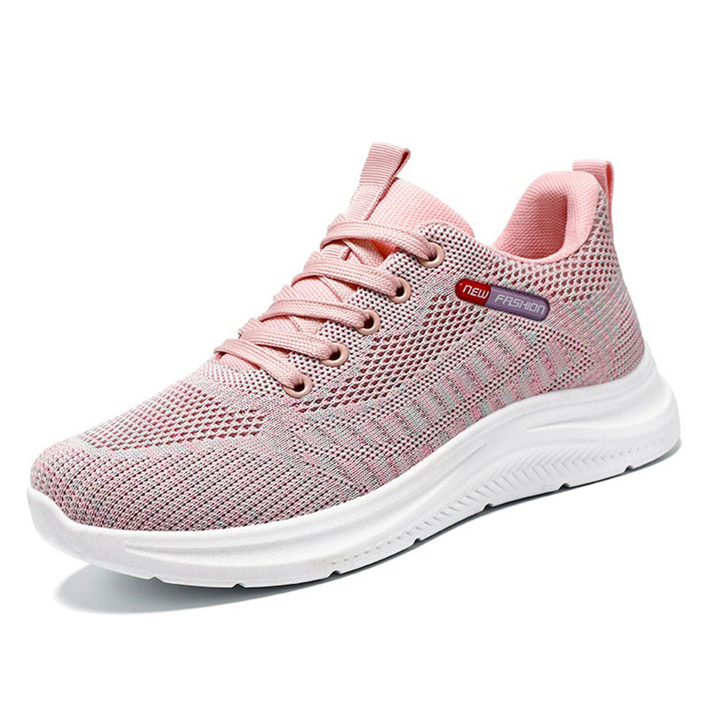 Damen nan leichte atmungsaktive Strick-Walking-Sneaker mit gepolstertem Fersenabschluss und dämpfender EVA-Zwischensohle Echo Archiv