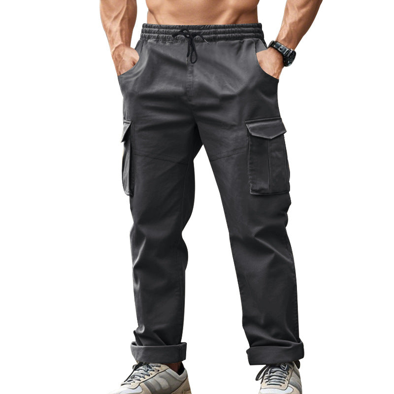 Herren Cargo-Hose mit mehreren Taschen und elastischem Bund Echoarchiv