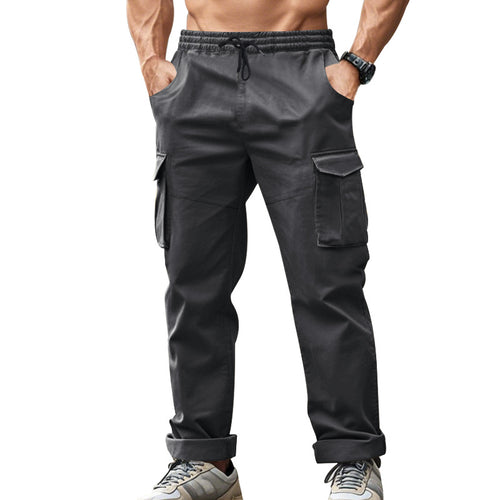 Herren Cargo-Hose mit mehreren Taschen und elastischem Bund Echoarchiv