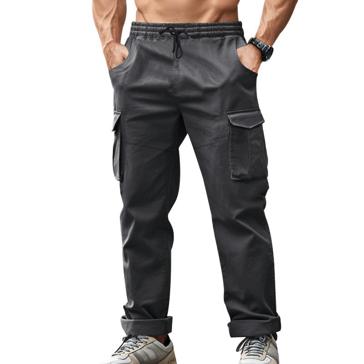 Herren Cargo-Hose mit funktionalen Seitentaschen und elastischem Bund Echoarchiv