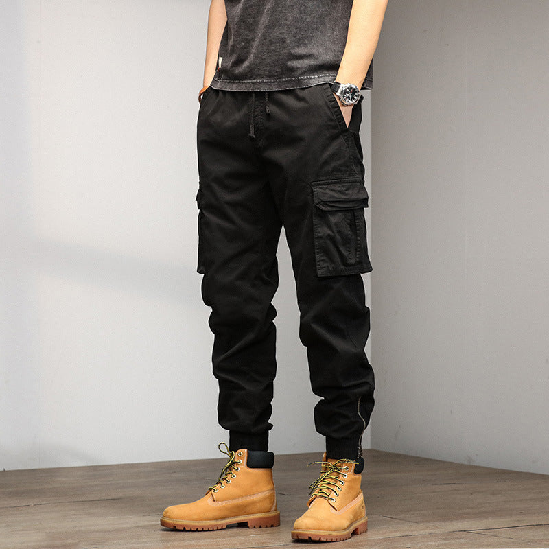 Herren Cargo-Hose mit elastischem Bund und multifunktionalen Taschen Echoarchiv 1758210500